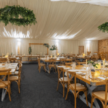 Wedding Breakfast Setup at Plum Park Manor