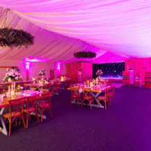 Our Marquee in the evening