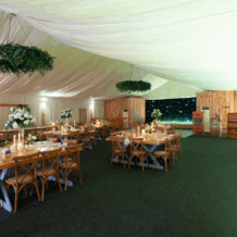 Our Marquee in the evening